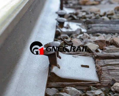 Railroad track spike Railroad track spike